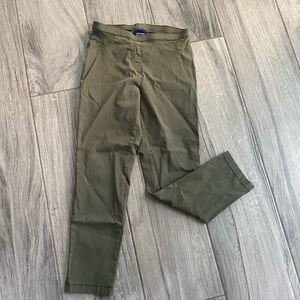 Basic Editions Green straight pants Medium